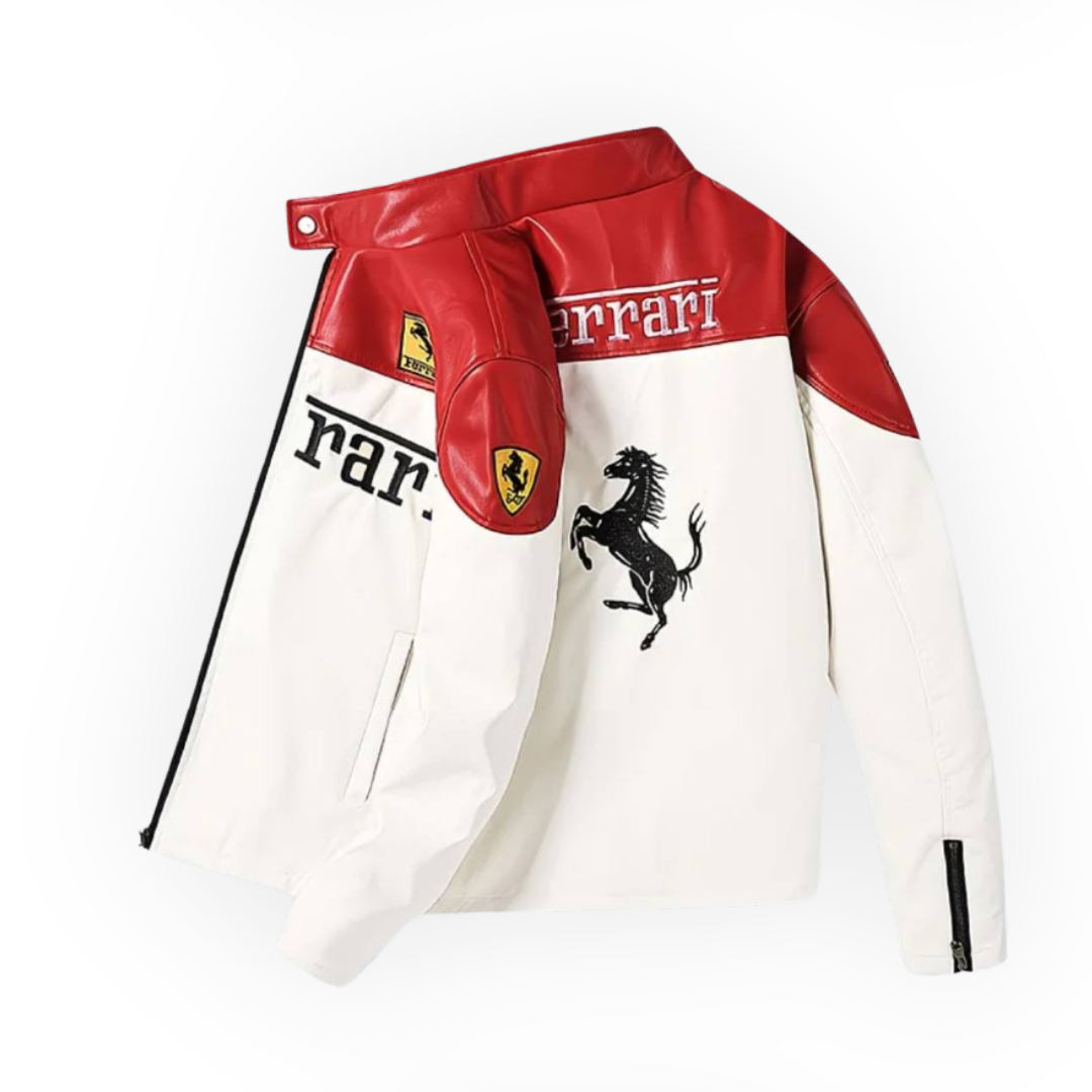 Шкіряна "Ferrari" white