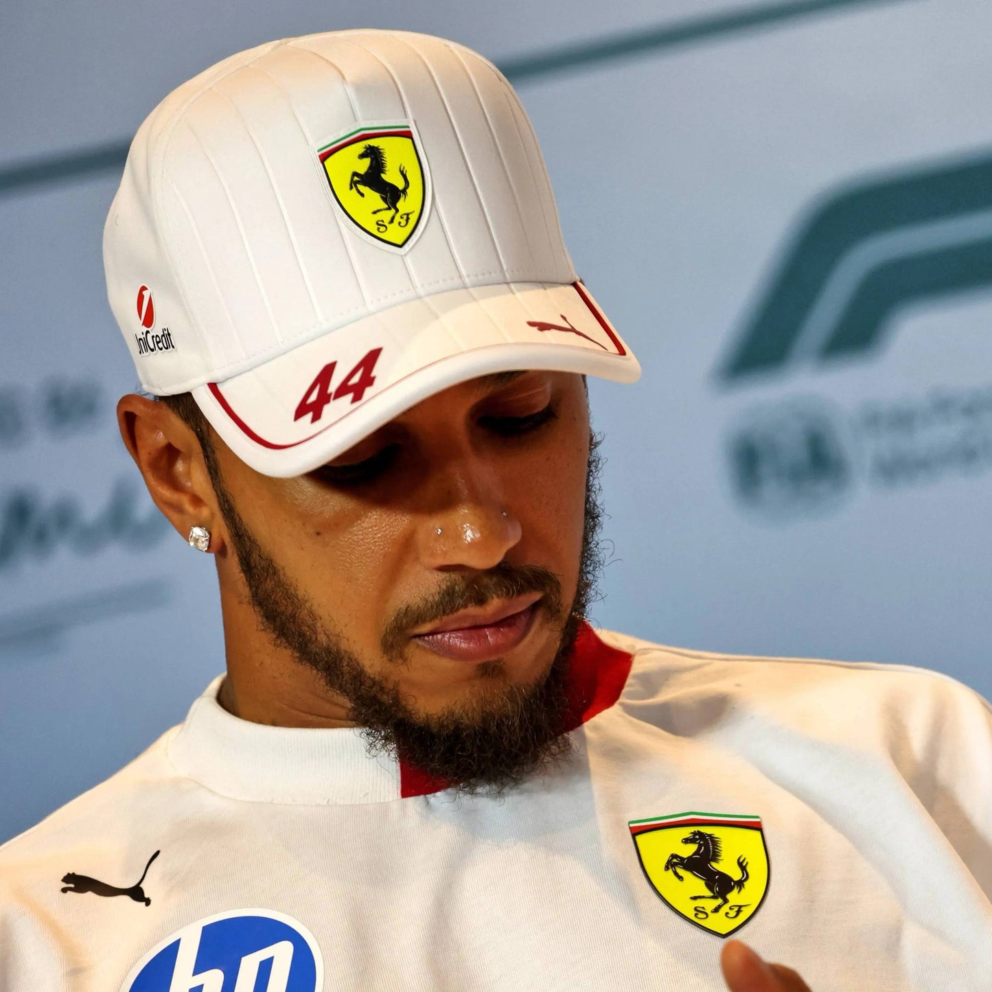 Кепка Ferrari white "44"