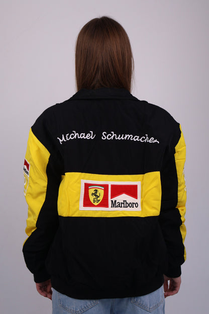 Бомбер "Ferrari" yellow F1 vintage