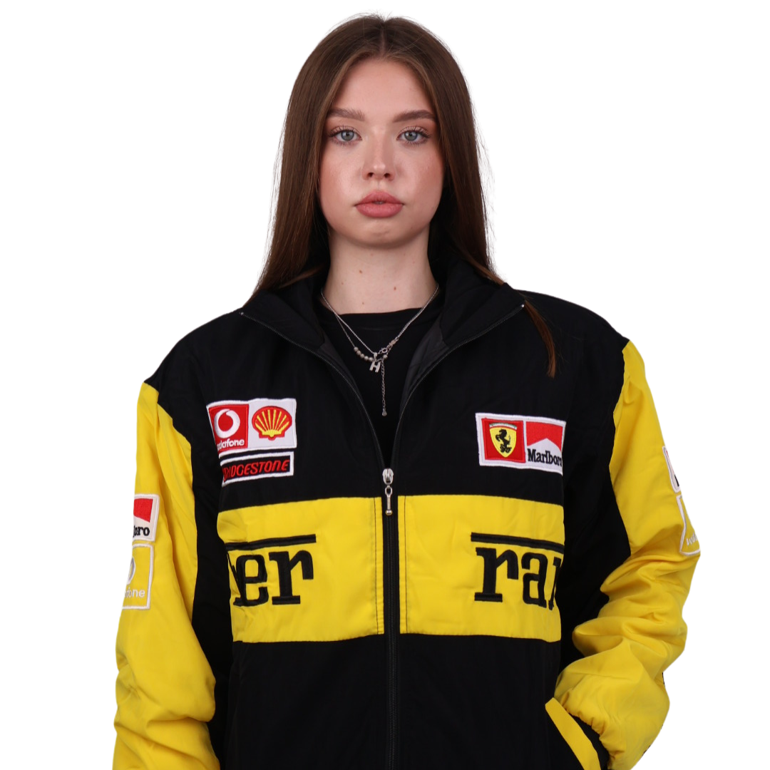 Бомбер "Ferrari" yellow F1 vintage