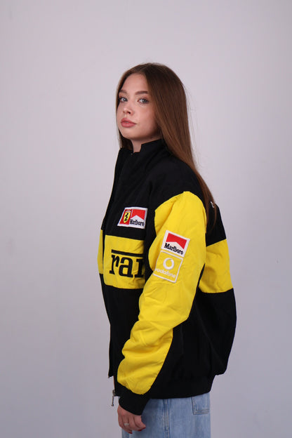 Бомбер "Ferrari" yellow F1 vintage