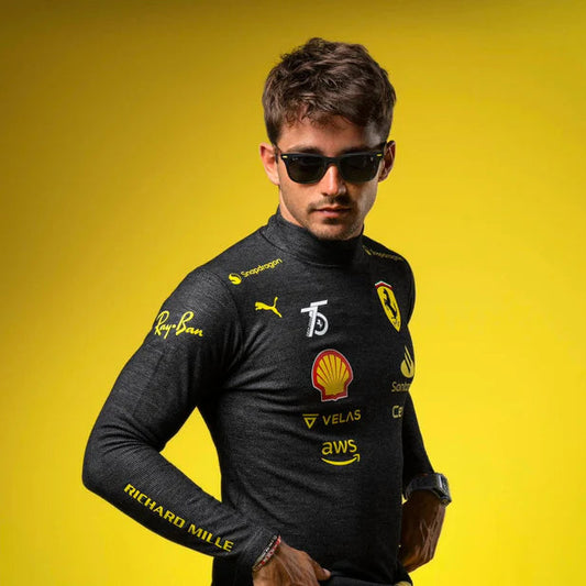 Лонгслів Ferrari black F1