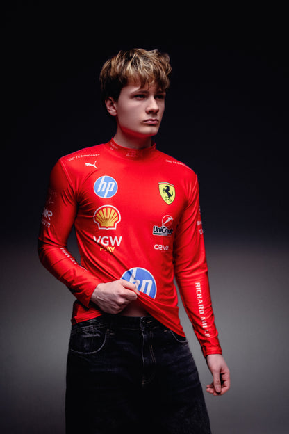 Лонгслів Ferrari red F1