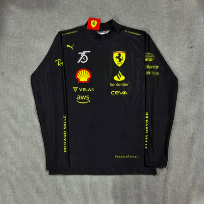 Лонгслів Ferrari black F1