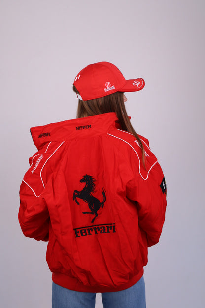 Бомбер "Ferrari" red F1 vintage