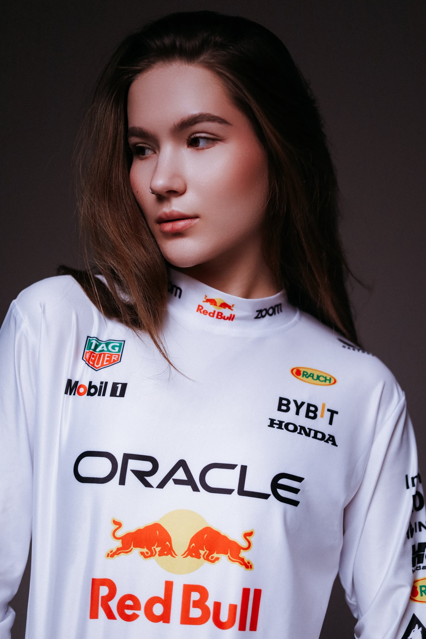Лонгслів "Red Bull white" F1