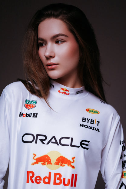 Лонгслів "Red Bull white" F1