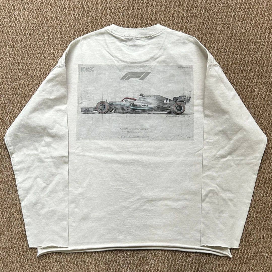 Лонгслів "Mercedes Carbon" vintage