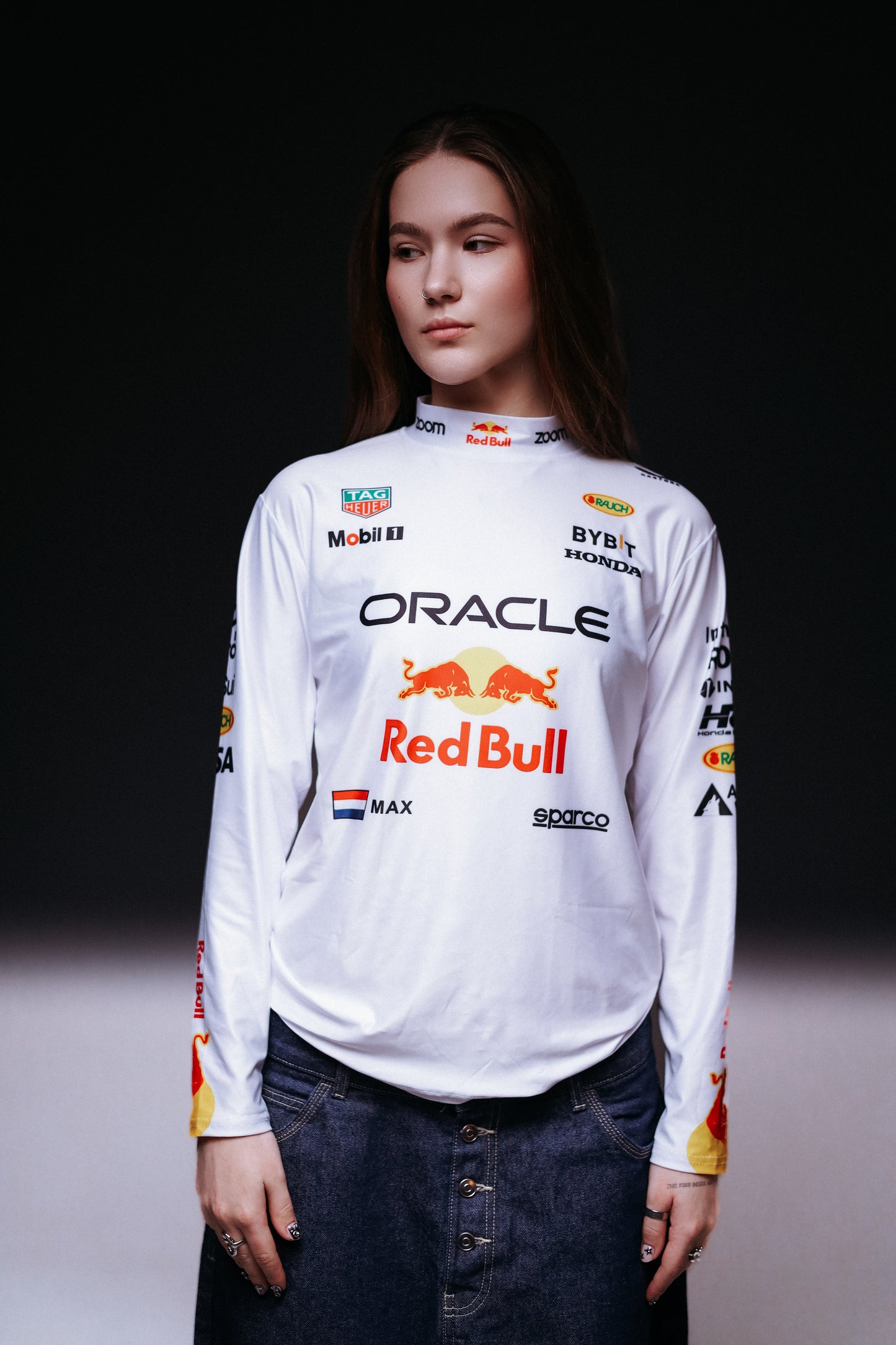 Лонгслів "Red Bull white" F1