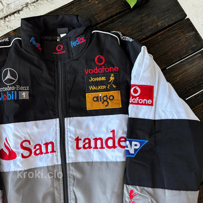 Бомбер "Mercedes&McLaren" gray vintage