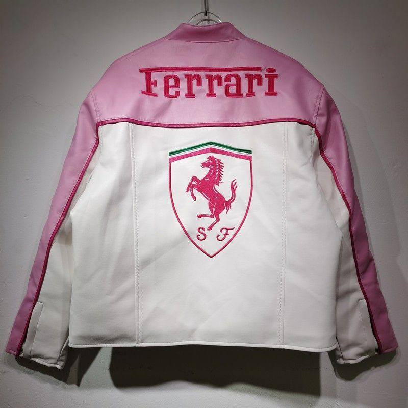 Шкіряна "Ferrari" pink LUX