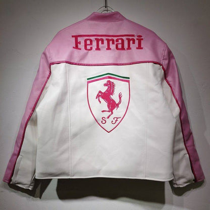 Шкіряна "Ferrari" pink LUX