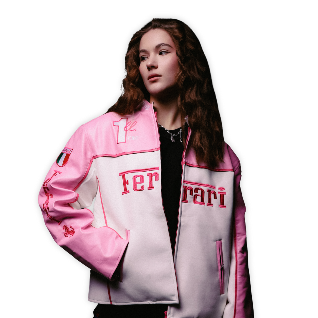 Шкіряна "Ferrari" pink LUX