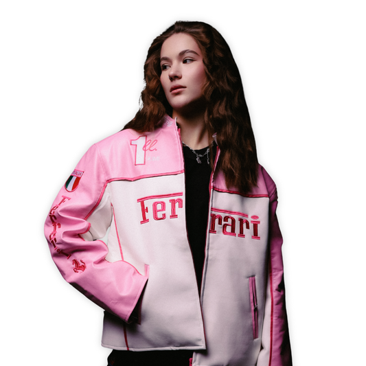 Шкіряна "Ferrari" pink LUX
