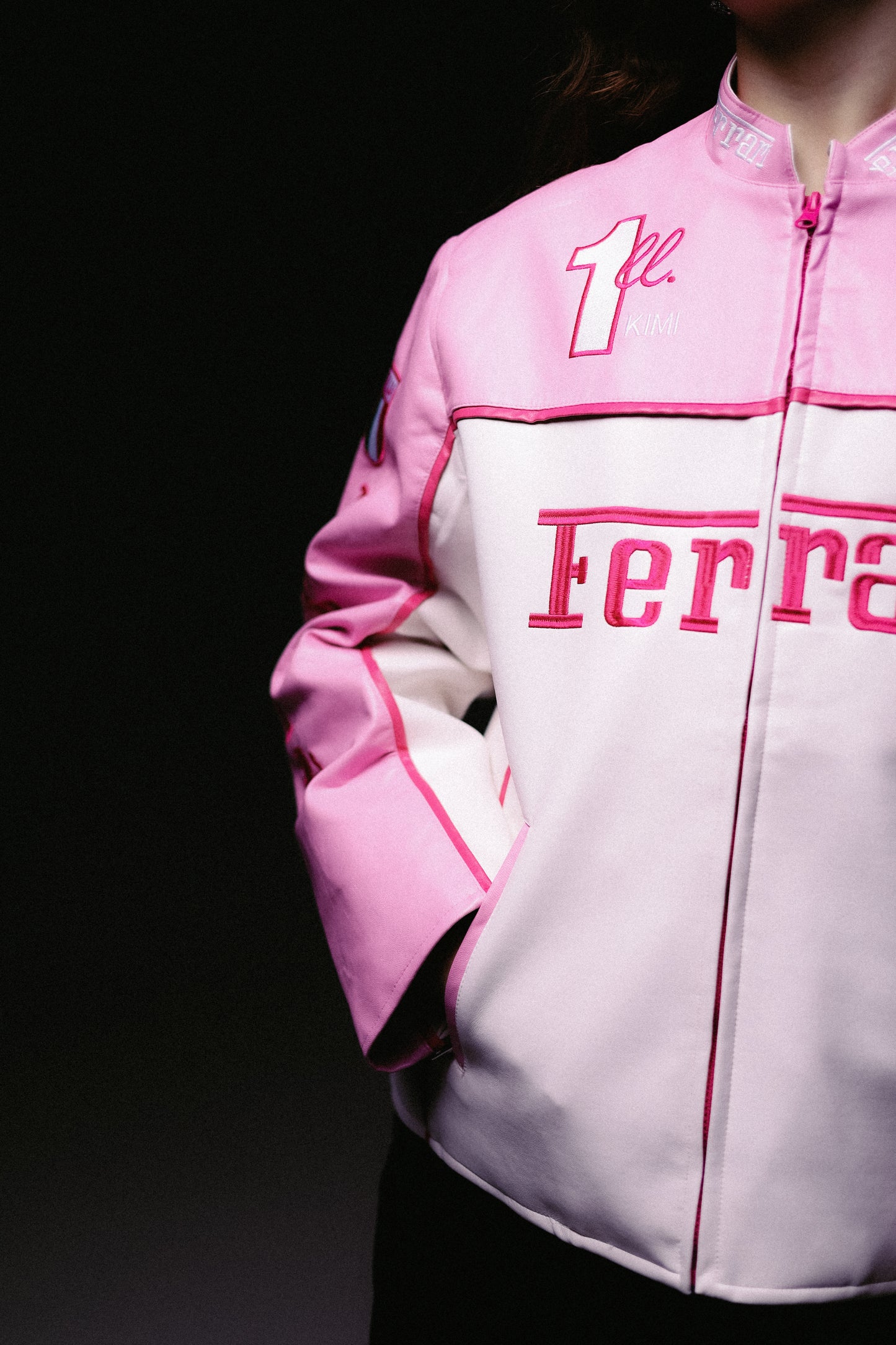 Шкіряна "Ferrari" pink LUX