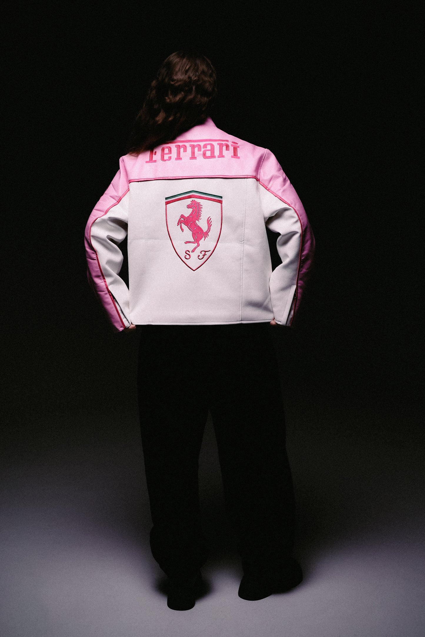 Шкіряна "Ferrari" pink LUX