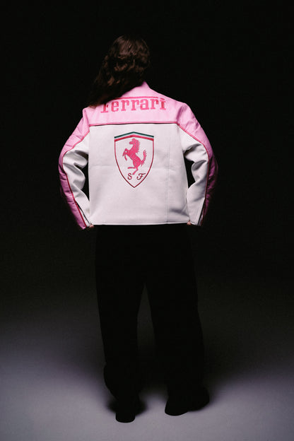 Шкіряна "Ferrari" pink LUX