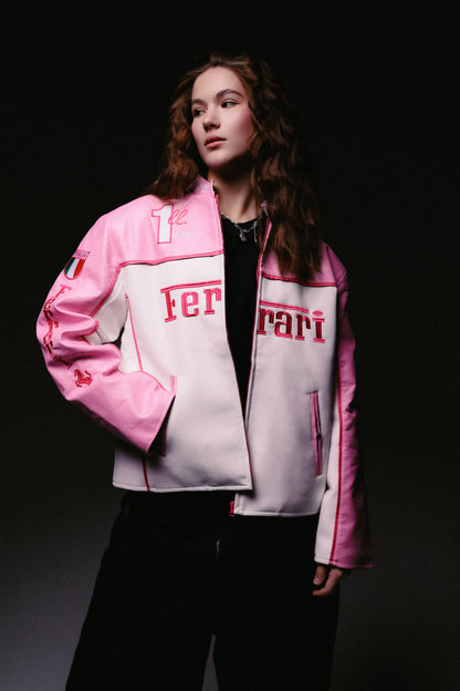 Шкіряна "Ferrari" pink LUX