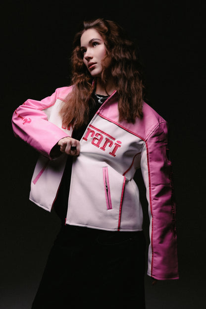 Шкіряна "Ferrari" pink LUX