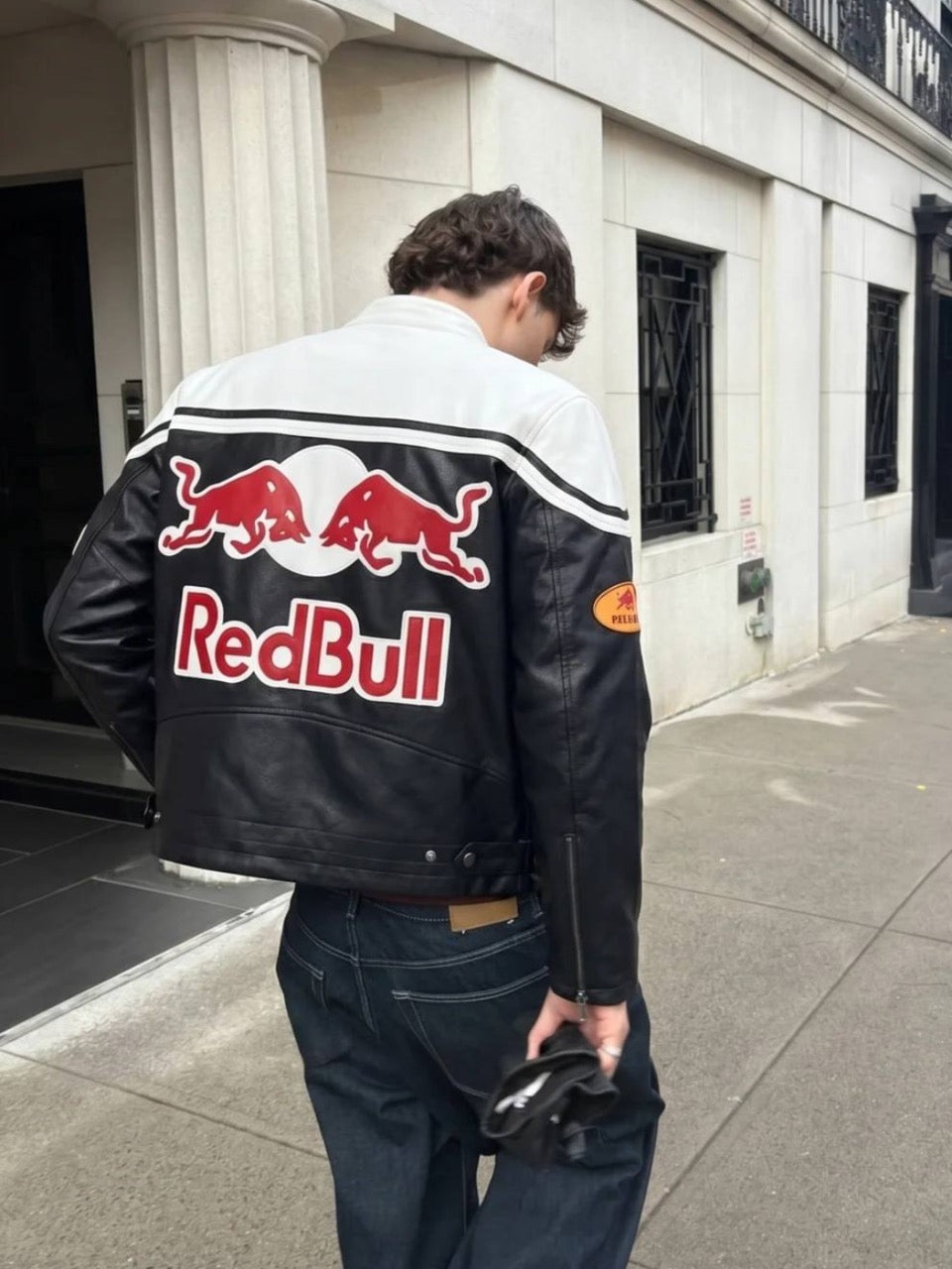 Шкіряна "Red Bull" white