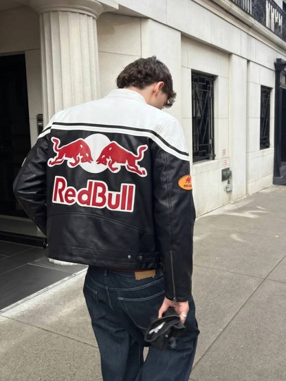 Шкіряна "Red Bull" white