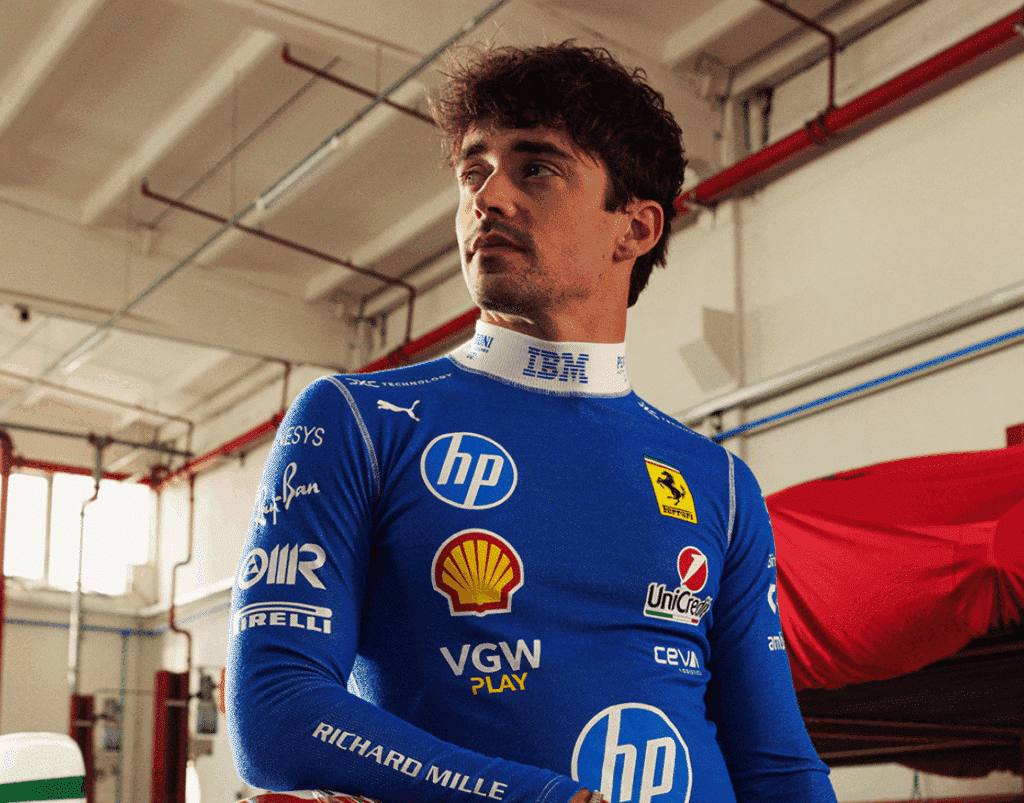 Лонгслів Ferrari blue F1