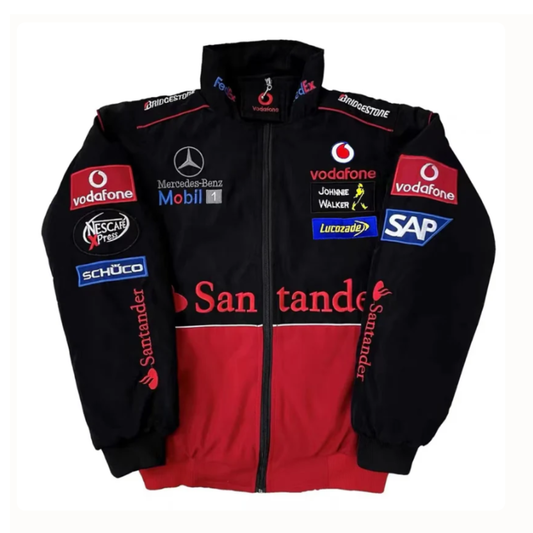 Бомбер "Mercedes&McLaren" red vintage