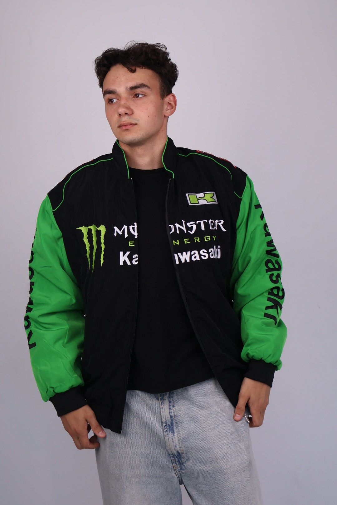 Бомбер "Kawasaki racing" vintage