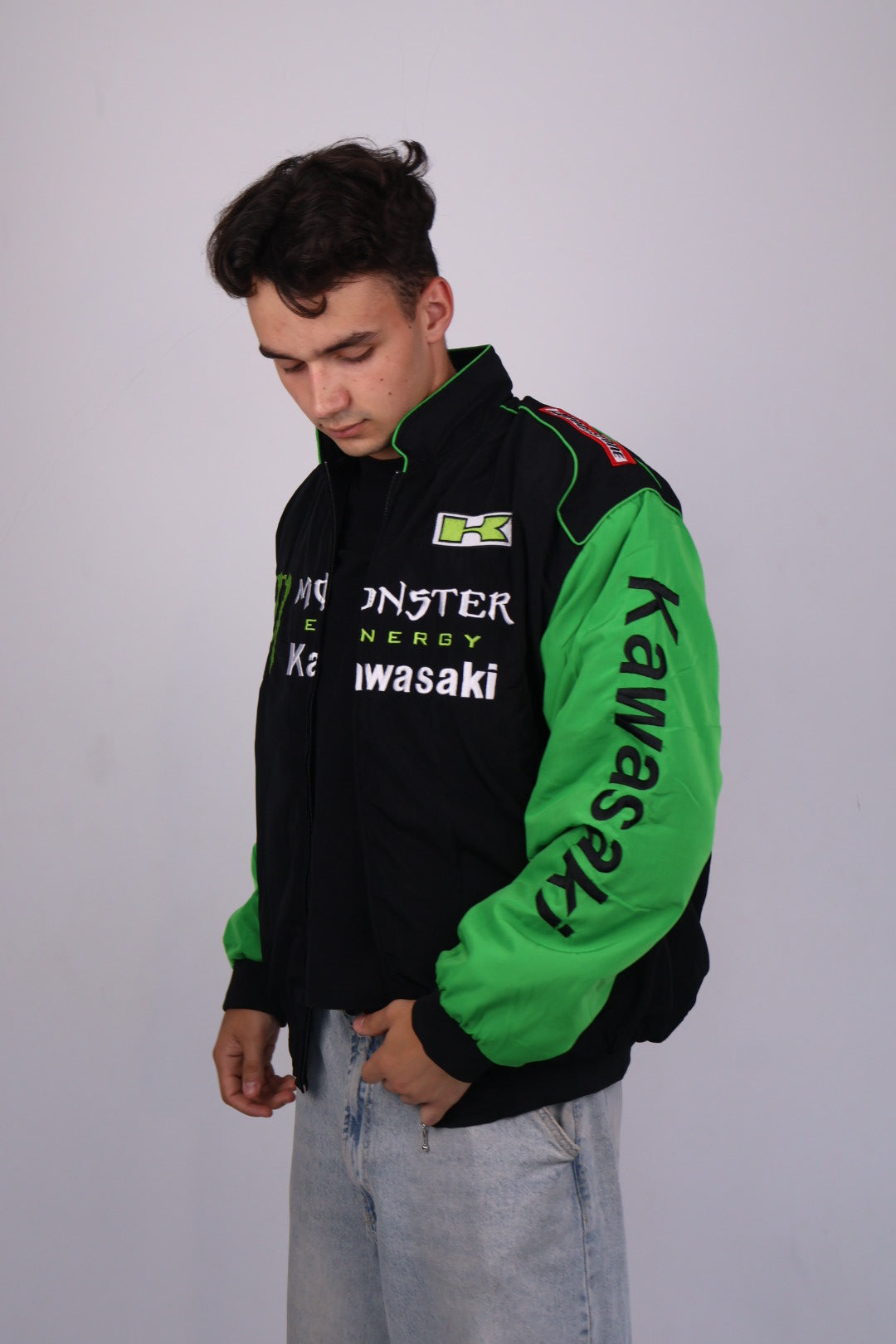 Бомбер "Kawasaki racing" vintage