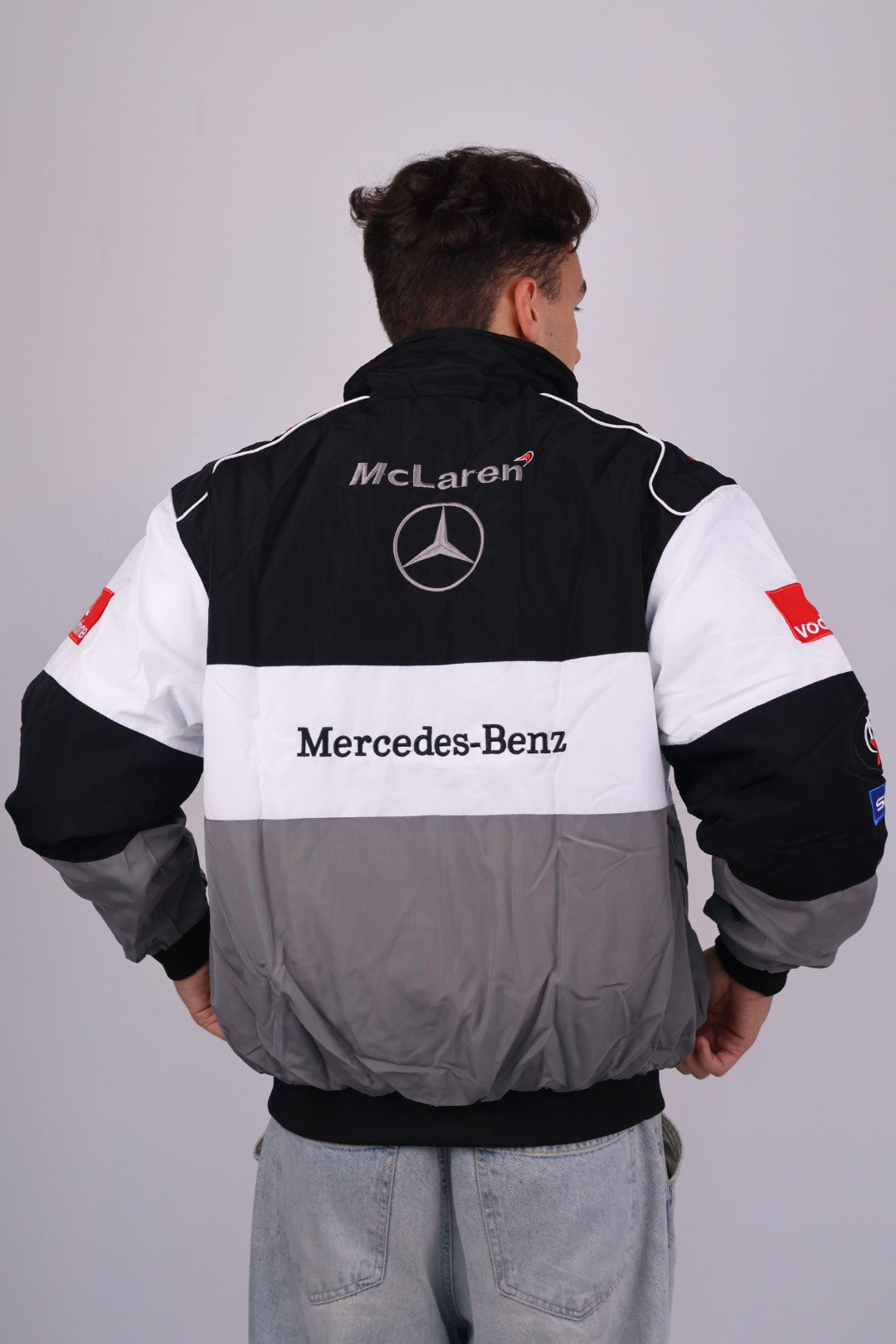 Бомбер "Mercedes&McLaren" gray vintage