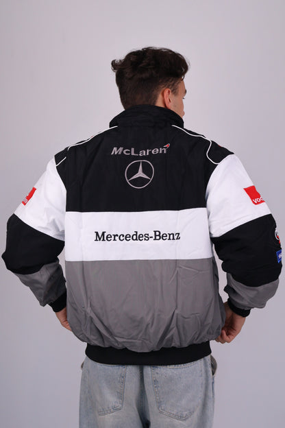 Бомбер "Mercedes&McLaren" gray vintage
