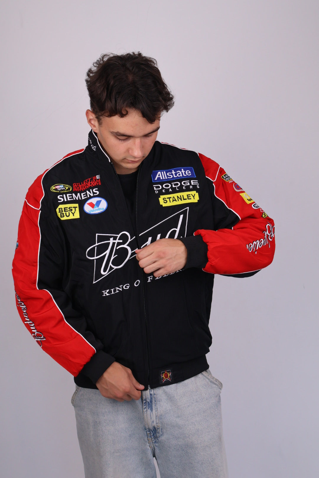 Бомбер "Bud racing" black