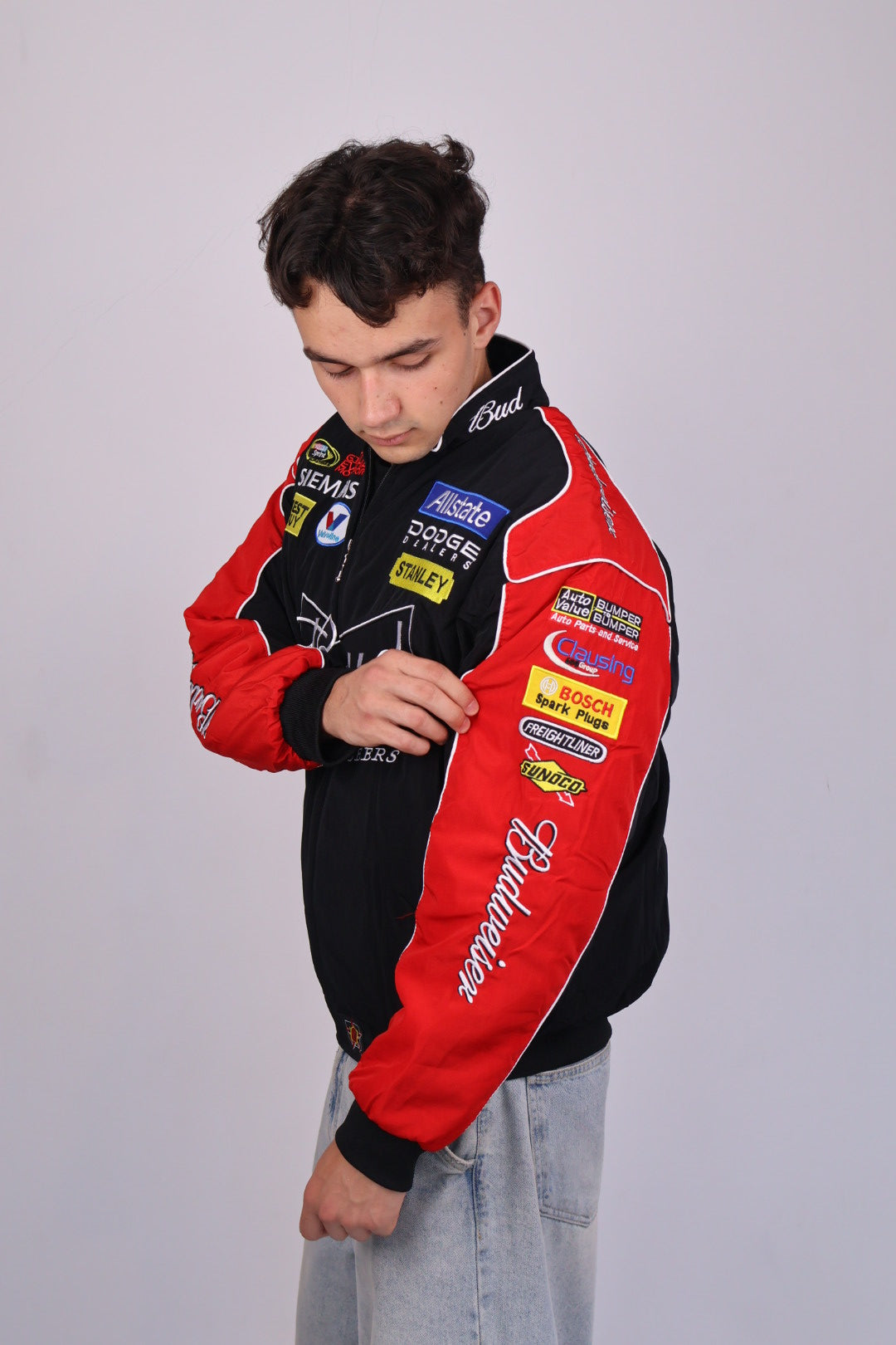 Бомбер "Bud racing" black