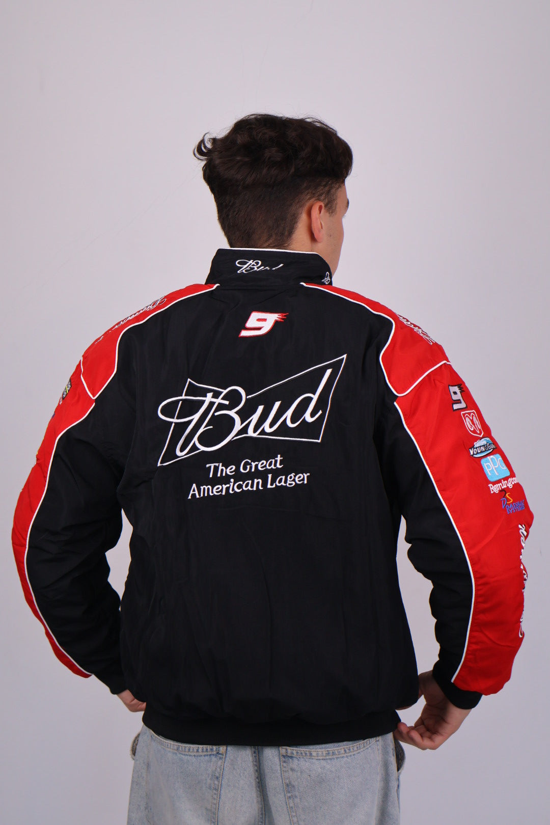 Бомбер "Bud racing" black
