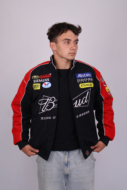 Бомбер "Bud racing" black