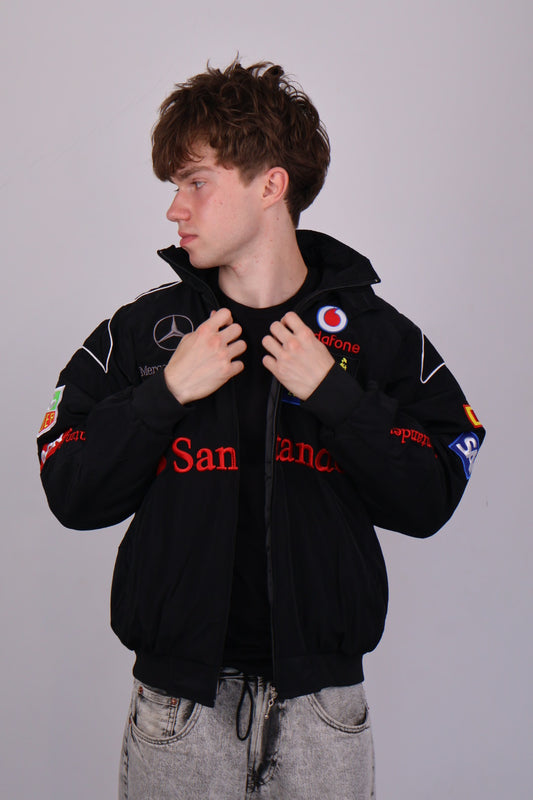 Бомбер "Mercedes&McLaren" black F1 vintage