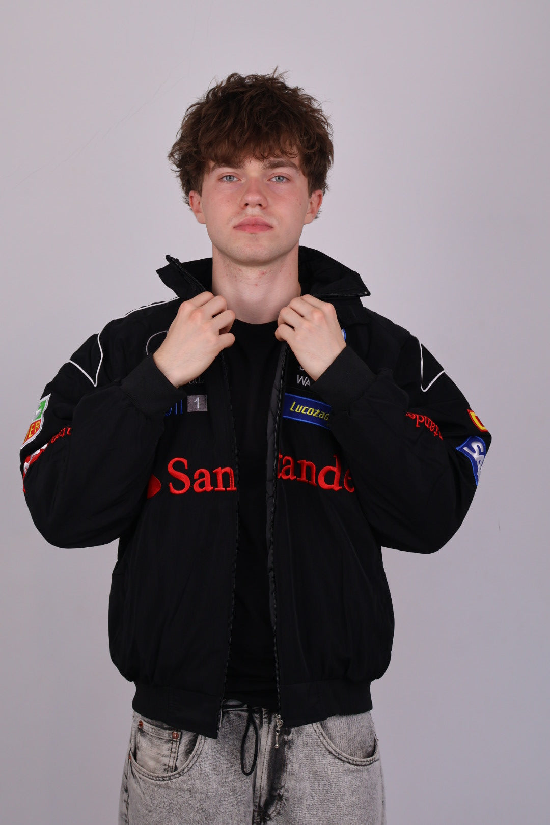 Бомбер "Mercedes&McLaren" black F1 vintage