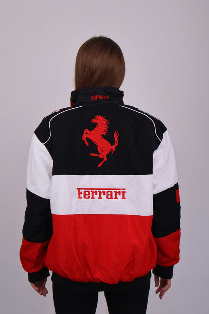 Бомбер "Ferrari" white F1 vintage