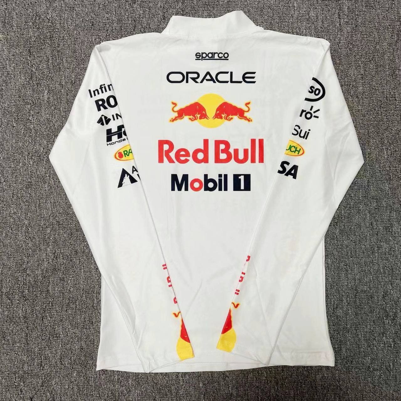 Лонгслів Red Bull white F1