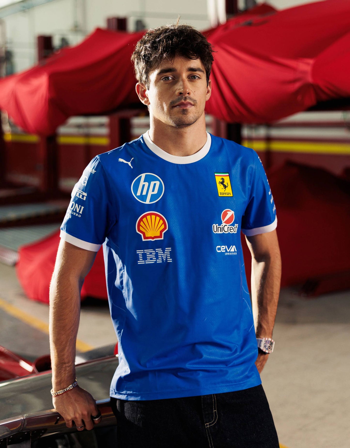 Футболка Ferrari blue F1