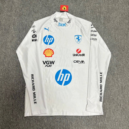 Лонгслів Ferrari white F1