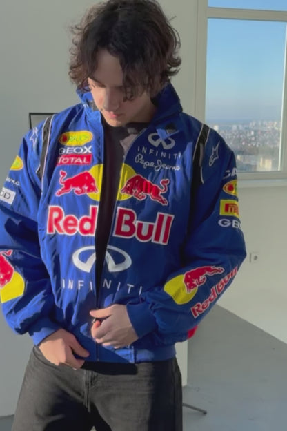 Бомбер "Red Bull blue" F1 vintage